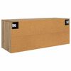 vidaXL Dulap TV montat pe perete Stejar Artizanal 100 x 34,5 x 40 cm