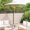 vidaXL Parasol de Grădină Alb crem &Oslash; 270 x 260 cm Bambus