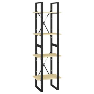 vidaXL Bibliotecă cu 4 rafturi, 40x30x140 cm, lemn masiv de pin