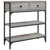vidaXL Măsuță consolă, gri sonoma, 72,5x25x75 cm, lemn prelucrat