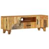 vidaXL Comodă TV sculptată manual, 120x30x40 cm, lemn masiv reciclat