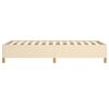 vidaXL Cadru de pat fără saltea, crem, 100x200 cm, textil