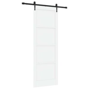 vidaXL Ușă glisantă ORKDAL Alb 83 x 232 cm Lemn masiv de pin