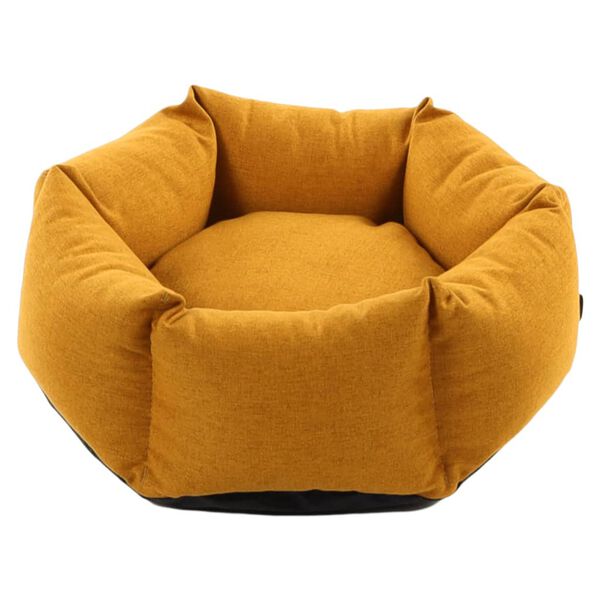 FLAMINGO Pat pentru c&acirc;ini cu fermoar &bdquo;Ziva&rdquo; hexagonal 50x18 cm, ocru