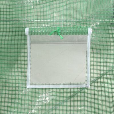vidaXL Seră cu cadru din oțel, verde, 10 m², 5x2x2,3 m