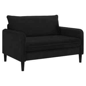 vidaXL Fotoliu XXL Negru Catifea