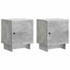 vidaXL Dulap de noapte 2 buc. Gri Beton 43 x 34,5 x 50 cm