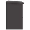 vidaXL Cutie pentru colet cu depozitare Negru 47.5 x 38 x 59 cm Oțel