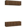 vidaXL Comode TV de perete, 4 buc., stejar maro, 60x30x30 cm, lemn