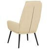 vidaXL Scaun de relaxare, crem, material textil