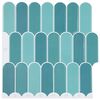 vidaXL Placă cu Pene 20 pcs albastru 30 x 30 cm Poliuretan și PET