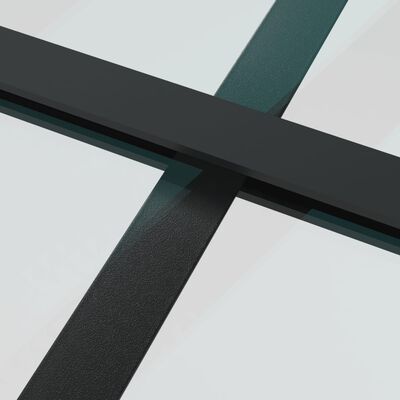 vidaXL Ușă glisantă ,negru, 102,5x205 cm, sticlă mată ESG și aluminiu