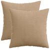 vidaXL Husă pentru pernă 2 buc. HEERLEN Maro 30 x 30 cm cord