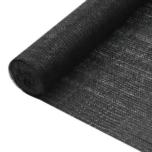 vidaXL Plasă protecție intimitate, negru, 2x50 m, HDPE, 75 g/m&sup2;