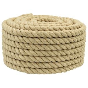 vidaXL Sfoară de Barcă 2 mm 50 m natural