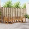 vidaXL Set de canapele de exterior 6 pcs natural Lemn Solid de Acacia