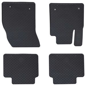 vidaXL Covor pentru mașină 4 pcs Negru Cauciuc