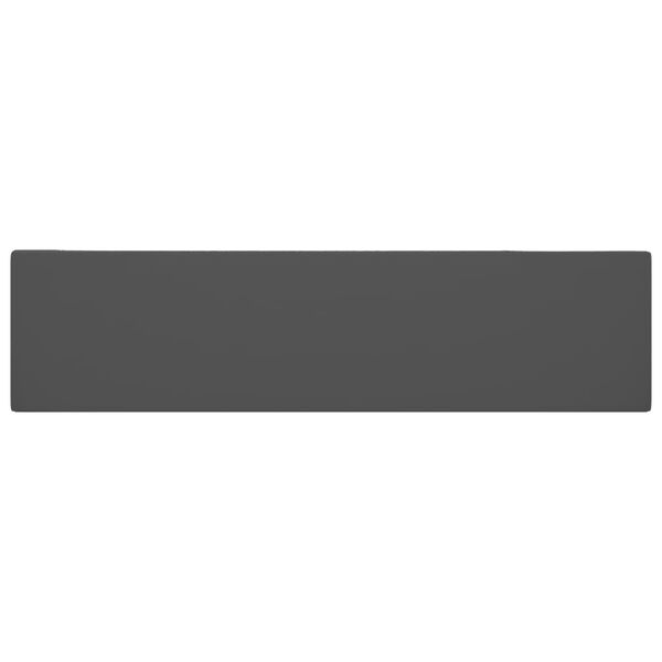 vidaXL Chiuvetă de baie cu preaplin, gri închis, ceramică