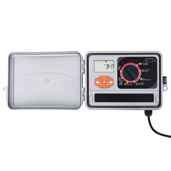 vidaXL Programator de irigare, senzor de ploaie & supapă solenoid
