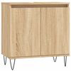 vidaXL Dulap de baie, stejar sonoma, 58x33x60 cm, lemn prelucrat