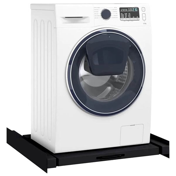 vidaXL Polita Intermediara pentru Masini de Spalat Negru