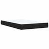vidaXL Pat box spring cu saltea, negru, 120x200 cm, catifea