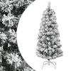 vidaXL Brad de Crăciun artificial cu balamale și zăpadă, 120 cm