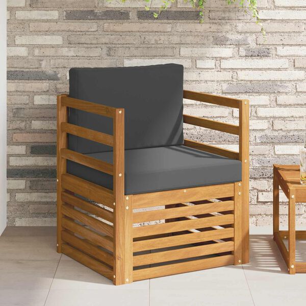 vidaXL Set de canapele de exterior Lemn de acacia solid și poliester