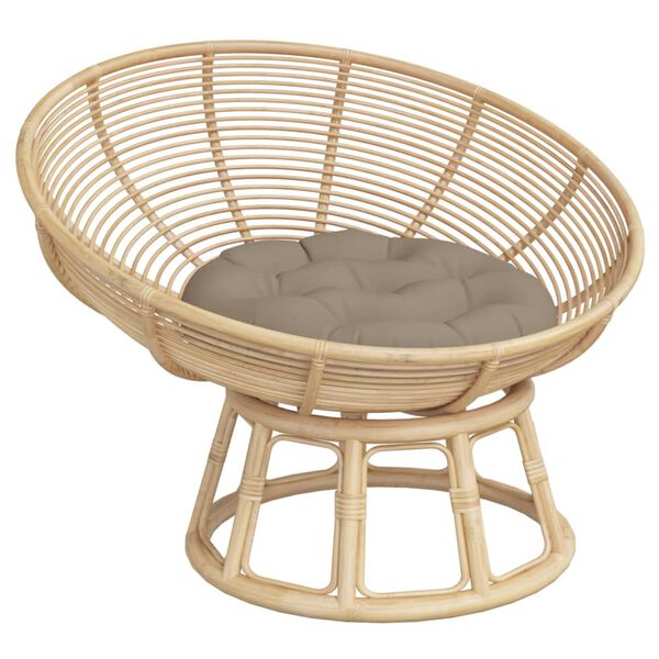 vidaXL Pernă rotundă gri taupe, &Oslash; 60 x11 cm, țesătură Oxford