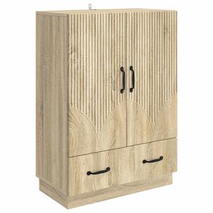 vidaXL Bufet cu sertar Stejar Sonoma 66 x 34,5 x 92 cm Lemn prelucrat