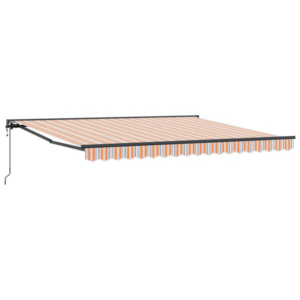 vidaXL Cortina Retractabilă Albastru și portocaliu 400 &times; 300 cm