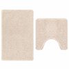 vidaXL Set de mochete anti-derapante pentru baie 2 pcs Crem PP