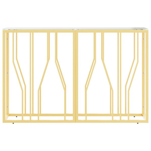 vidaXL Masă consolă, 110x30x70 cm, oțel inoxidabil și sticlă