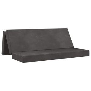 vidaXL Canapea Pat Pliabilă 180 x 67 x 45 cm Gri &icirc;nchis