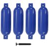 vidaXL Bară de protecție barcă, 4 buc., albastru, 51x14 cm, PVC