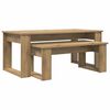 vidaXL Set de măsuțe de cafea 2 buc. Stejar Artizanal 100 x 50 x 42 cm