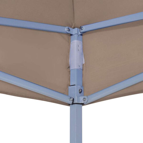 vidaXL Acoperiș pentru cort de petrecere, gri taupe, 3x3 m, 270 g/m²