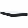 vidaXL Pat box spring cu saltea, negru, 120x200 cm, catifea