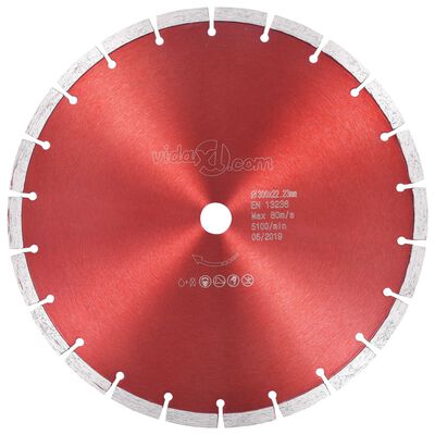 vidaXL Disc diamantat de tăiere, oțel, 300 mm