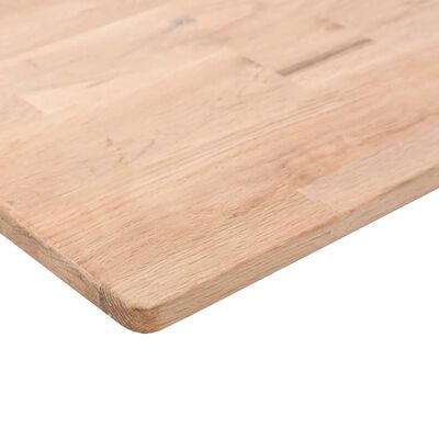 vidaXL Blat de masă pătrat,70x70x1,5cm, lemn masiv stejar netratat