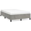 vidaXL Cadru de de pat fără saltea Gri deschis 120x190 cm catifea
