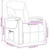 vidaXL Fotoliu de masaj, maro &icirc;nchis, material textil