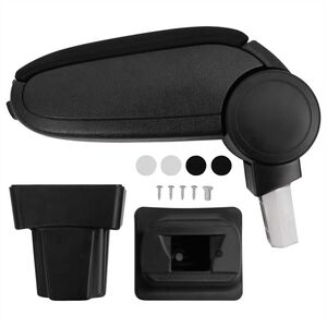 vidaXL Cotieră auto pentru Opel Astra G (1998-2004) negru 11,5x32x(30-50) cm ABS