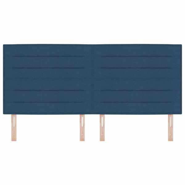 vidaXL Tăblie cap albastru 200 cm țesătură