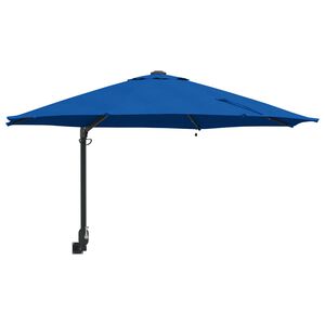 vidaXL Parasol de Grădină Manual Albastru azur 248 x 248 x 148 cm
