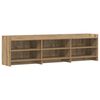 vidaXL Cabinet TV 168 x 33 x 47 cm Stejar Artizanal Lemn prelucrat