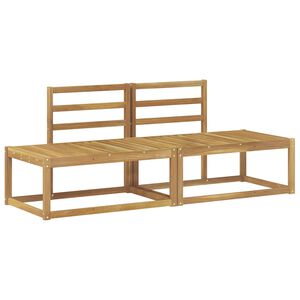vidaXL Canapea de exterior 2 Bucată Alb 182,5 x 63 x 73 cm