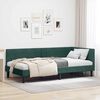 vidaXL Cadru de pat colțar cu headboard Verde &icirc;nchis 80 cm x 200 cm