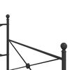 vidaXL Pat de zi fără saltea Negru 100x200 cm Oțel