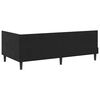 vidaXL Cadru de pat colțar cu headboard Negru 90 cm x 200 cm Catifea